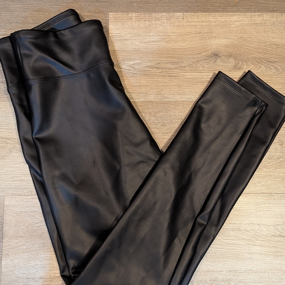 Express Black Faux Leather Pants